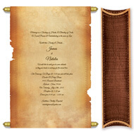 Parchment Scroll Invitation